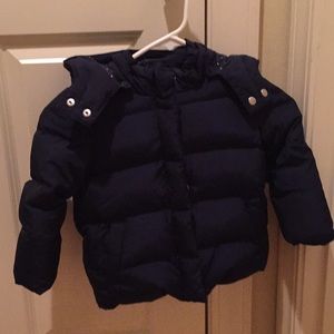 Girl gap puffer jacket 3t navy